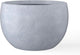 Kante 15.7" Dia Round Concrete Planter, Outdoor/Indoor Large Bowl Plant Pots with Drainage Hole and Rubber Plug for Garden Patio Balcony Home, Slate Gray