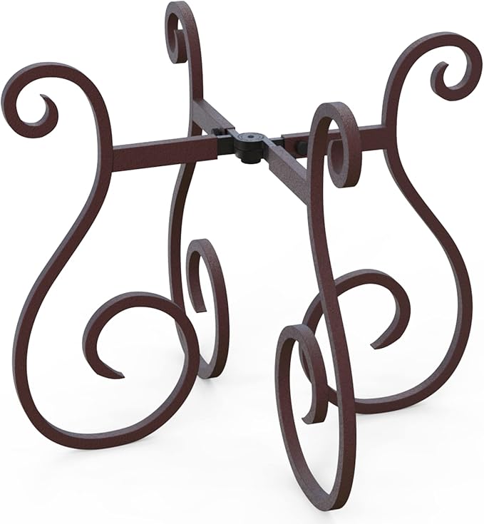 Gardien Adjustable Plant Stand Indoor Outdoor, Mid Century Modern Medal Holder for Large Planters