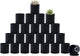 D'vine Dev 24 Pack 2 Inch Mini Plastic Plant Pots, Small Garden Planters for Plant with Drainage Holes and Saucers, Black Color, 74-Y-A-6
