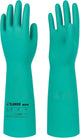 LANON Nitrile Chemical Resistant Gloves, Reusable Heavy Duty Safety Work Gloves, Acid, Alkali and Oil Protection, 18" Length, Non-Slip, XX Large