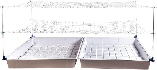 Trellis System Support Kit (Model A) - for Climbing Plants | Square Corner | Ideal for Hydroponics Growing System, Greenhouse & Garden