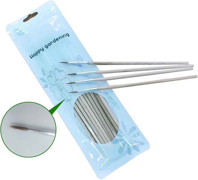 10 Pack Pollination Brush for Indoor Hydroponic Garden，Suitable for Tomatoes, Peppers and Other Flowering Plants Grown in Hydroponic Growing System