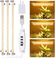 3 Head LED Grow Light Strips for Indoor Plants Full Spectrum 3500K, 144 LEDs Plant Light Bar with 3/9/12H Timer, 10 Dimmable Levels for Seedling Succulent, 13 Inches