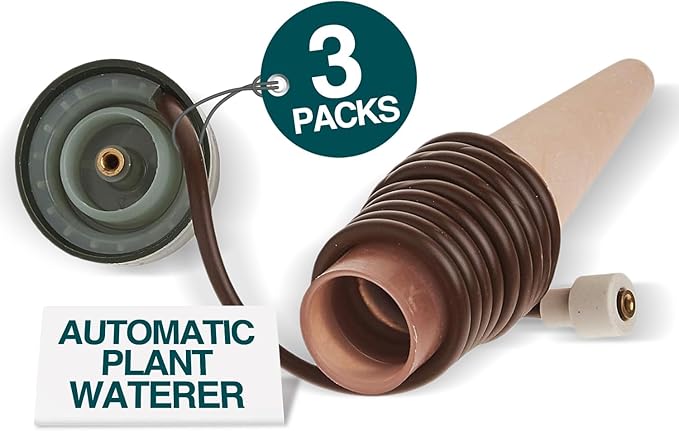 Blumat Classic Self-Watering Stakes - Automatic Drip Irrigation System for Indoor Plant Watering & Outdoor - Water Drip Solution for Potted Plants - Slow Release Stakes, 14 Pack, wo Adapter