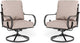 Sophia & William Extra Large & High Back Patio Furniture Set Metal Modern Outdoor Conversation Sets with Swivel Chairs