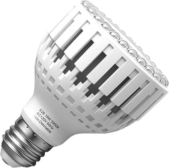 GooingTop Grow Bulb for Plants Indoor Growing,LED 18W (150Watts Equiv) 5000K White Full Spectrum Plant Lamp with More Heat Output for Home Garden Inside Plant Growth,1 Pack