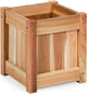 All Things Cedar Box Planter (12 x 12 x13-in) for Growing Flowers, Plants, and Herbs; Ideal for Patio, Porch, Garden, Balcony, Deck, or Other Outdoors Locations; 100% Natural Redwood Cedar