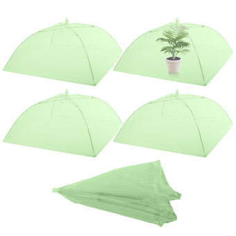 Sawysine 4 Pack Mesh Plant Cover Dome Tent Protector,15 X 15 Inch,Green