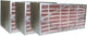Filterbuy 12x24x12 Air Filter No Header (3-Pack), Rigid Cell Box Filters HVAC (Actual Size: 11.38 x 23.38 x 11.38)