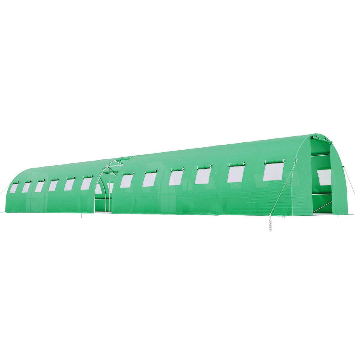 AMERLIFE 44x10 FT Green Walk-in Tunnel Greenhouse with Watering System