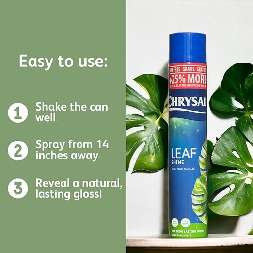 Chrysal LeafShine Spray for Indoor Plants (25oz 6 Pack)