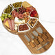Acacia Cheese Board & Knife Set – Charcuterie Board with Ceramic Bowls, Slide-Out Drawer & Serving Utensils, Perfect for Entertaining – Ideal Gift for Weddings, Housewarming & Holidays