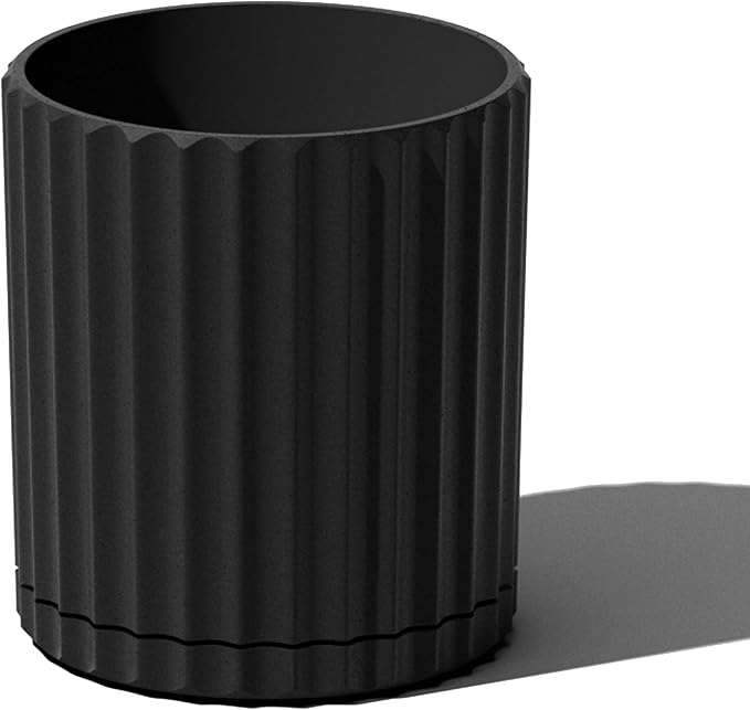 Veradek Demi Series Demi 6" Planter w/Tray, Black