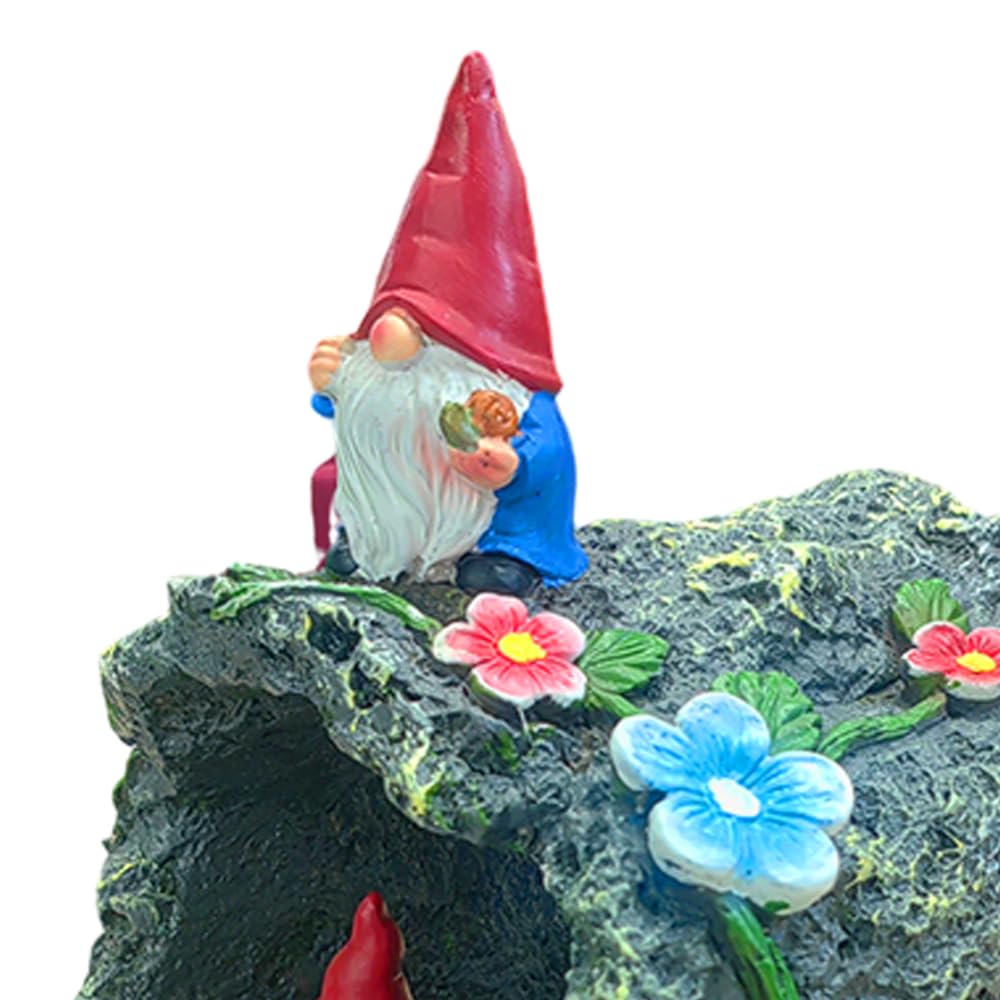 Gnome Sculpture Gutter Diverter Rain, Decorative Gutter Downspout Extension