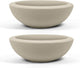 ARBORA 21" Santorini Bowl 2-Pack with Classic Cream Finish - Polyresin Indoor and Outdoor Planter2, Durable, Weatherproof, Lightweight, Large Plant Pots for Patio, Garden, Deck, Entryway