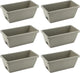 LEXININ 6 Pack 14 Inch Plastic Rectangular Window Planter Box, Window Vegetable Planter Box with Trays, Rectangular Flower Pots for Windowsill, Garden, Balcony, Patio, Grey