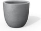 Kante Round Concrete Planter, Large Outdoor Indoor Garden Pots with Drainage Hole, 18-Inch Diameter Flower Pots for Patio, Garden and Home, Gray
