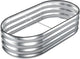 SnugNiture Galvanized Raised Garden Bed, 4x2x1ft Oval Metal Planter Box for Planting Outdoor Plants Vegetables