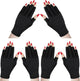 Syhood 3 Pair UV Gloves for Nail Lamp Upf50+ UV Fingerless Protection Glove for Gel Manicures Art Protect Hand from Nail Lamp