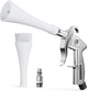Tornado Car Cleaning Gun Interior Dryer Air Blow Gun, Automotive Tool Car Detailing Supplies High Pressure Air Gun, Car Detailing Cleaner Kit for Car Quickly Blasts Dirt and Dust Works with Air Silver