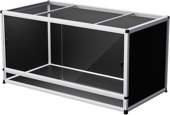 120 Gallon Bearded Dragon PVC Reptile Enclosure, 48 x 24 x 24 Inch Tank with Front Sliding Doors, Top Ventilation, Easy-Clean Large Terrarium