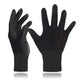 DEX FIT Nitrile Work Gloves FN330, 3D-Comfort Stretchy Fit, Firm Grip, Thin & Lightweight, Touch-Screen Compatible, Durable, Breathable & Cool, Machine Washable; Black S (7) 12 Pairs