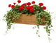 Handmade Rustic Cedar Herb Window Planter Box – Wooden Window & Railing Planter for Indoor or Outdoor Use, Made in USA