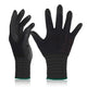 DEX FIT Nitrile Work Gloves FN330, 12 Pairs, 3D-Comfort Stretchy Fit, Firm Grip, Thin & Lightweight, Touch-Screen Compatible, Durable, Breathable & Cool, Machine Washable; Black M (8)