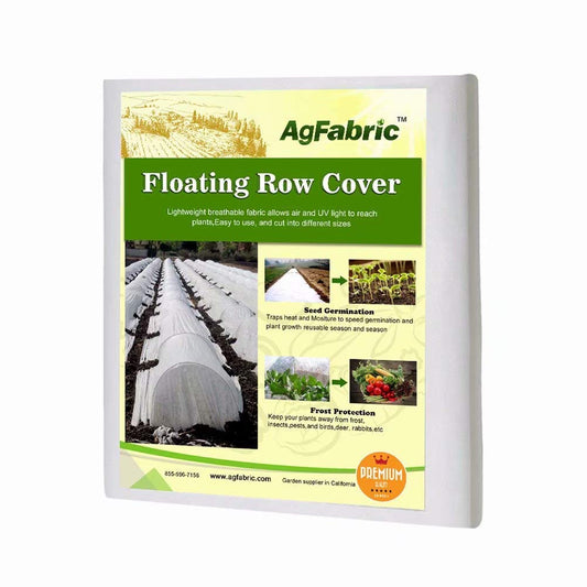 Agfabric Plant Covers Freeze Protection 10'x10' 0.9oz Floating Row Cover Garden Plant Cover Freeze Cloths for Plants Winter Frost Pests Protection,White