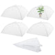 Sawysine 4 Pack Mesh Plant Cover Dome Tent Protector,17 X 17 Inch,White