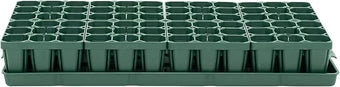 Vego garden Seedling Suite Products, 8 Pack Standard Seedling Trays with 10" x 20" Bottom Watering Trays