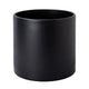 D'vine Dev 12 Inch Plastic Planter Pots for Plant Pot with Drainage Hole and Seamless Saucers, Black Color, 74-X-B-3