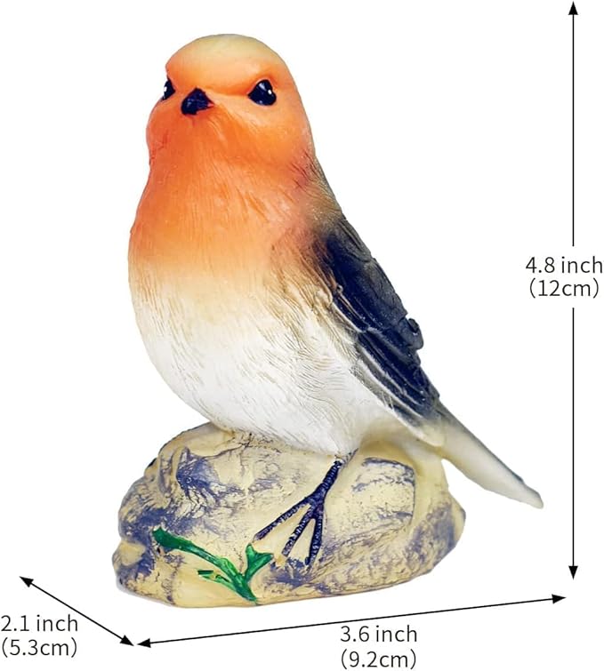Solar Garden Decor Outdoor Statues - Waterproof Loving Bird Lights Decor for Yard, Lawn, Patio and Balcony Ornament, Unique House Warming Gifts for Women Grandma - 2 Pack