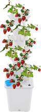 7-Tier Hydroponic Growing Tower, 35-Plant Indoor Gardening System w/Automatic Water Circulation, Vertical Aeroponic Tower Garden for Herbs, Vegetables, Fruits (White, 35-Plants)
