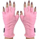 ManiGlovz -The Original Dermatologist Recommended UPF 50+ UV Protective Manicure and Sunblock Fingerless Gloves, Sun Protection, Driving and Gel Manicure Gloves in Cotton Candy