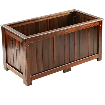 Yard Wood Box for Planting, Raised Garden Bed Flower or Vegetable Planter Window Mounted Plant Box for Garden (Size : 100 * 50 * 50cm)