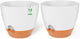 GARDIFE 12 inch planters, Plant Pots,Self Watering Pots, 2 Pack Large Plastic Flower pots with Deep Reservior and High Drainage Holes for Indoor Outdoor Plants and Flowers, White