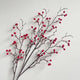 KYMY Artificial Red Berry Branch 27.5 Inch, Faux Winter Berry Stem for 2026 Chinese Vietnamese New Year Decorations, Realistic Holiday Floral Pick for Vase Table Home Party Decor