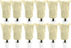 EAONE 12 Pack Plant Covers Freeze Protection, 24x32'' Winter Frosts Cloth for Outdoor Plants, Reusable Frost Blankets Drawstring Bags for Cold Freeze Sun Protection Bird Insect Prevention,Beige