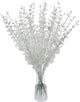 Tinsow 26 Pcs Artificial Eucalyptus Stem Bulk Faux Eucalyptuses Real Touch Leaf Wedding Bouquet Centerpiece Home Decor (White, 26)