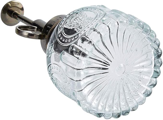 Glass Plant Mister Spray Bottle, 6.5" Tall Vintage Plant Spritzer Watering Can, Succulent Watering Bottle with Top Pump, Small Plant Sprayer Mister for Indoor Outdoor Houseplant - Clear