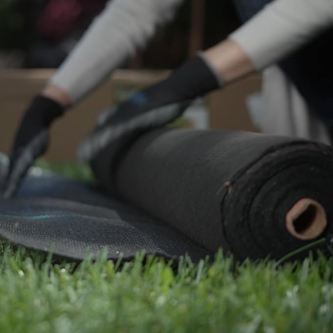 ECOgardener Premium Landscape Fabric, 4ft x 50ft Pro Garden Weed Barrier - Durable & Heavy Duty Weed Block Gardening Mat, Easy Setup