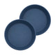 The HC Companies Classic Round Planter Pot, 14 Inch, Slate Blue, 2-Pack