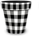 Briarwood Lane Black and White Buffalo Check Medium Planter
