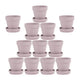 Yishang Pink Terra Cotta Pots with Saucer- 12-Pack Large Terracotta Pot Clay Ceramic Planters with Drainage Holes