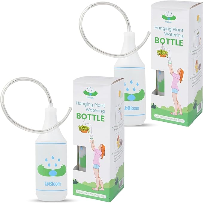 UpBloom - 32 Oz Squeeze Bottle for Hanging Plants, Squirt Bottle/Water Container for Outdoor/Indoor Made in USA - Great Alternative for Can (2-Pack)
