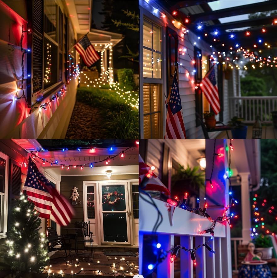 Smart Color Changing Christmas Lights String with Remote 66FT 200 LED RGB