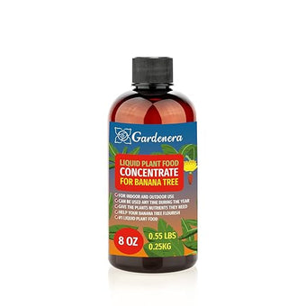 Gardenera Plant Growth Superfood for BANANA Trees with 18 Essential Vitamins & Minerals - Organic Plant Food Fertilizer - Micro-Fungi and Bio-Organisms for BANANA Plant Care & Growth Enhancement - 8oz