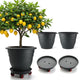 RooTrimmer 3 Pack 16 Inch Rolling Large Plant Pots