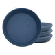 The HC Companies Classic Round Planter Pot, 10 Inch, Slate Blue, 4-Pack